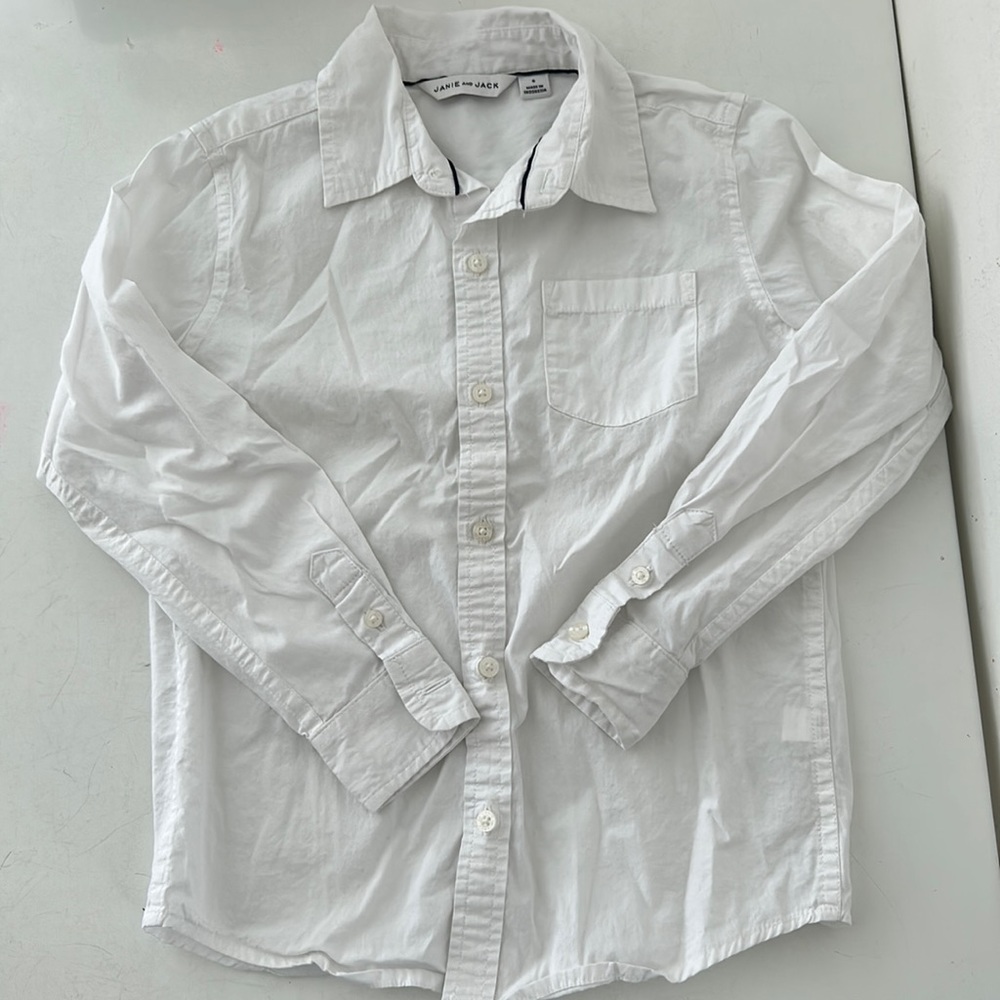 Janie and Jack THE POPLIN SHIRT Size 6